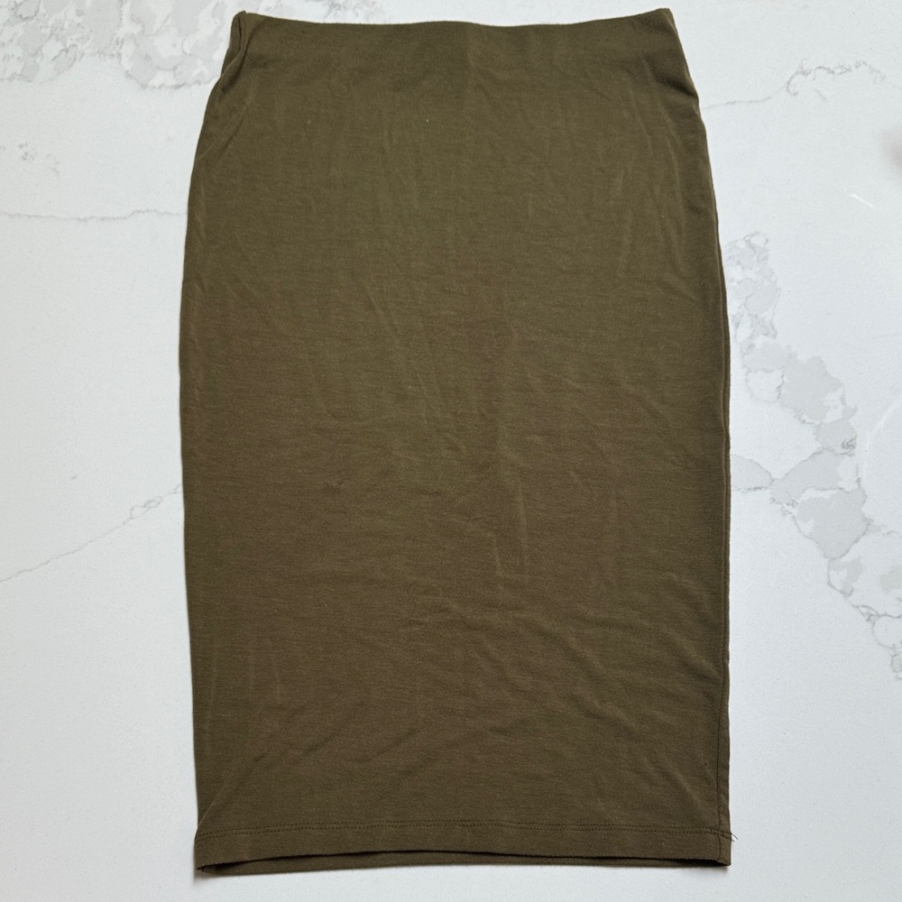Forever 21 Olive Pencil Skirt